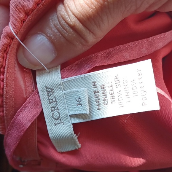 NWT J. Crew Juliet Dress, Dark Orange in Silk Chiffon - Picture 7 of 8